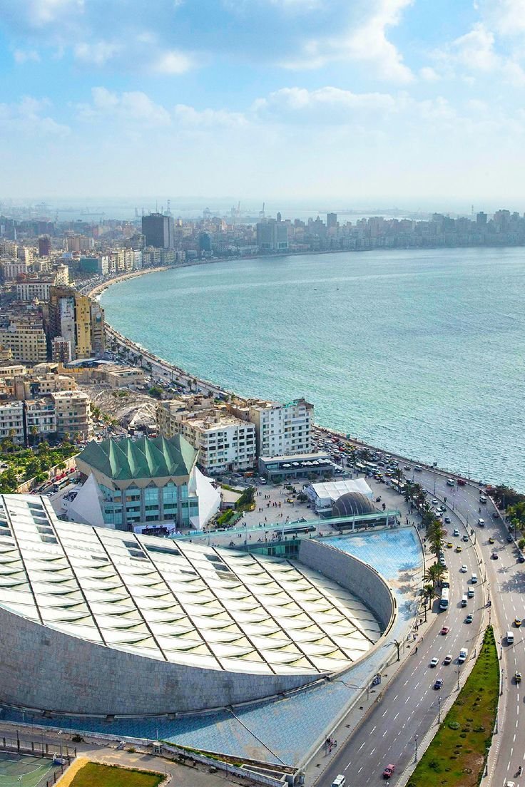 “Bibliotheca Alexandrina modern architectural landmark overlooking the Mediterranean – one of the Top Attractions in Alexandria.”