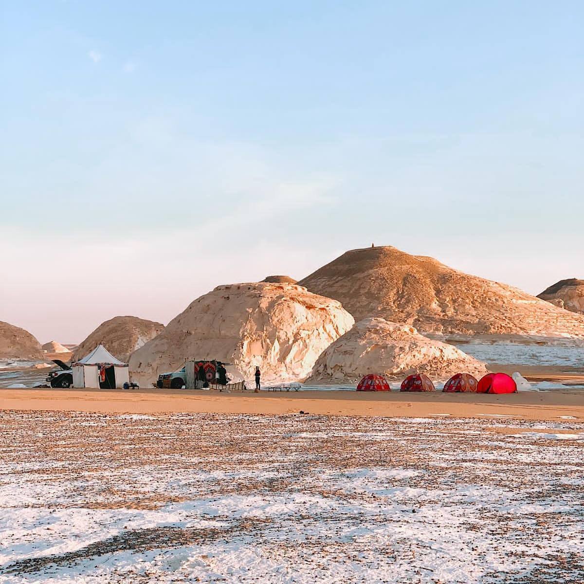 Camping in the White Desert